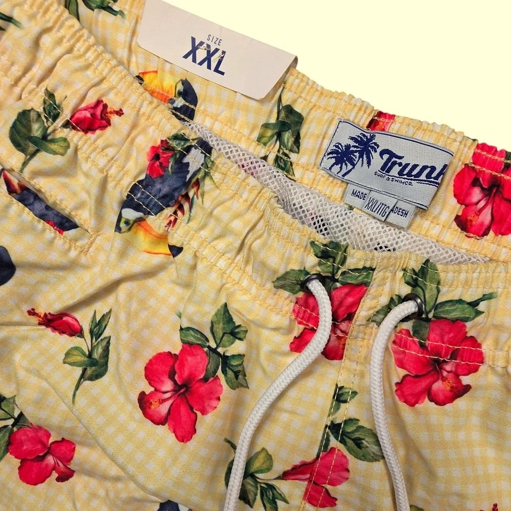 Trunks Surf & Swim Co. pattern toucan technology